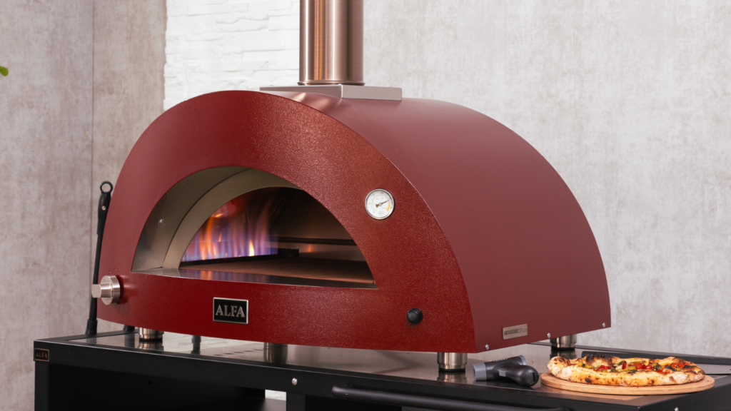 Gas-fired pizza oven